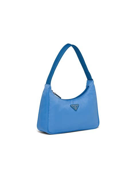 mini prada bag blue|prada nylon mini bag price.